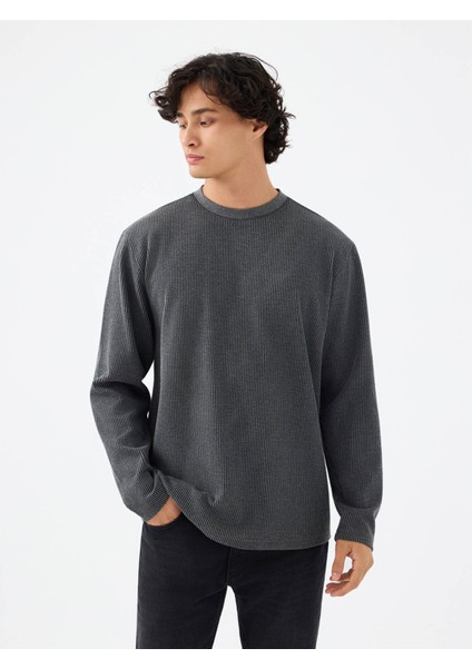 Antrasit Erkek Sweatshirt LF2037183