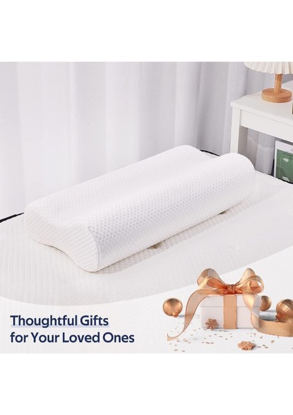 Ortopedik Visko Yastık 60X40 cm | Boyun Fıtığı Desteği
