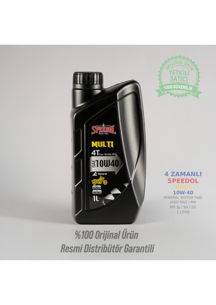 10W-40 Multi Mineral 4t Motor Yağ 1 Litre