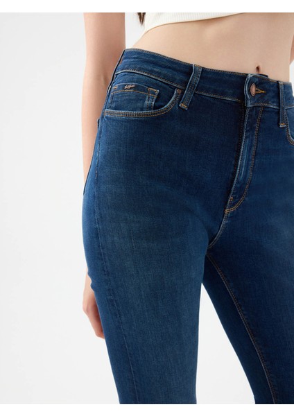 Natalie Skinny Fit Koyu Mavi Kadın Jean Pantolon LF2037056 indirimleri