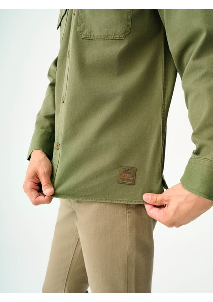 Uzun Kol Haki Erkek Gömlek LF2036930 indirimleri