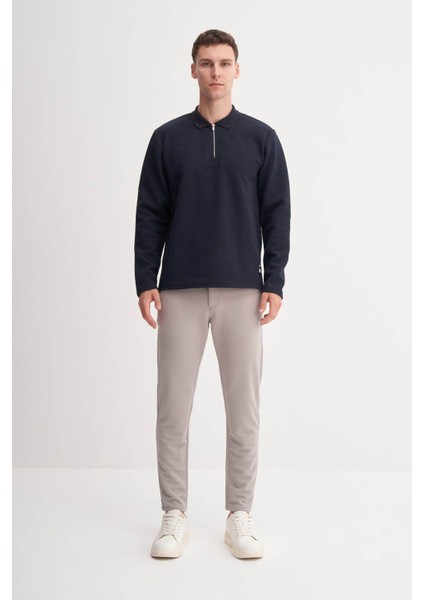 Lacivert Erkek Sweatshirt 53420