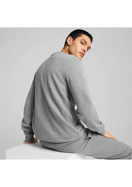 Ess Small No. 1 Logo Gri Erkek Sweatshirt 682564-03 fiyatları