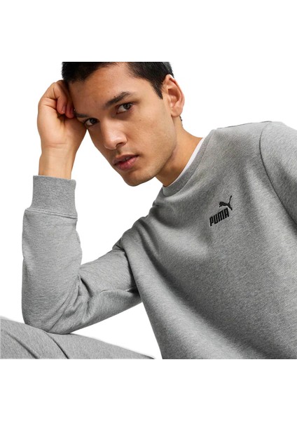Ess Small No. 1 Logo Gri Erkek Sweatshirt 682564-03 modelleri