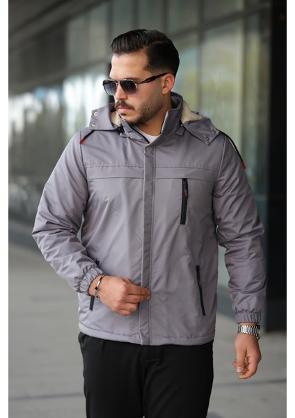 Erkek Kürklü Kışlık Mont Su ve Rüzgar Geçirmez modelleri