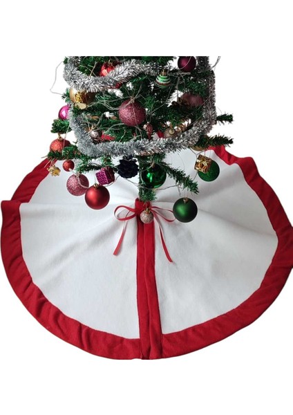 , Yılbaşı Çam Ağacı Altı Örtüsü, Çam Ağacı Ayak Halısı Örtüsü, Beyaz Renk, Peluş 80 cm fiyatları