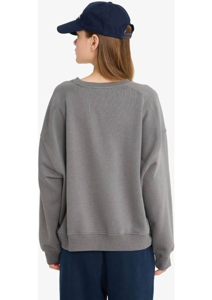 Coool Oversize Basic Gri Kadın Sweatshirt A4177AX/GR449 indirimleri