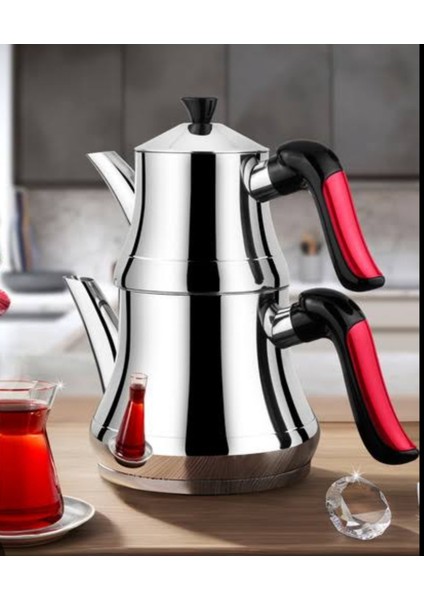 L3032-2SIYAH Bakalitsap Ortaboy Çaydanlik Tk.