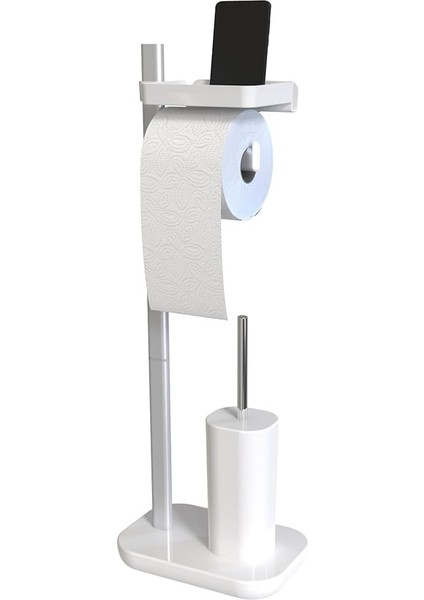 Suı Tuvalet Kağıtlık Tuvalet Fırçalı-Beyaz M-E75T-01