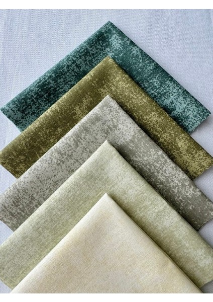 Doğal Mermer Efekti Pamuklu Kumaş Seti – 25 Adet 20X20 Cm, Patchwork ve Dikiş Için