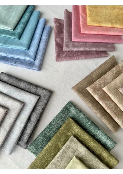 Doğal Mermer Efekti Pamuklu Kumaş Seti – 25 Adet 20X20 Cm, Patchwork ve Dikiş Için
