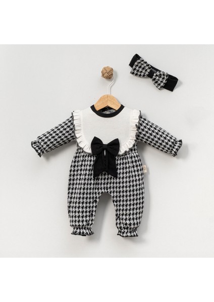 Kız Bebek 3-6-9-12 Ay Kazayağı Desenli Tulum ,hastane Çıkışı fiyatları