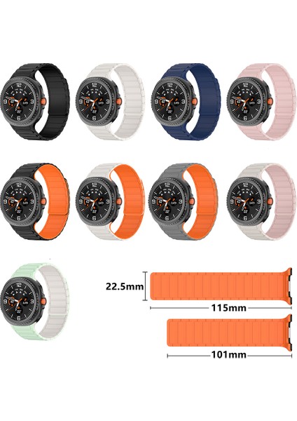 Samsung Galaxy Watch 8 40MM / 44MM / 46MM Classic Uyumlu Kordon Spor & Günlük Silicone Strap Kayış indirimleri