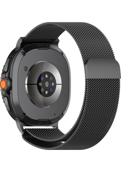 Samsung Galaxy Watch 8 40MM / 44MM / 46MM Classic Uyumlu Metal Tel Örgü Işlemeli Mıknatıslı Kordon modelleri