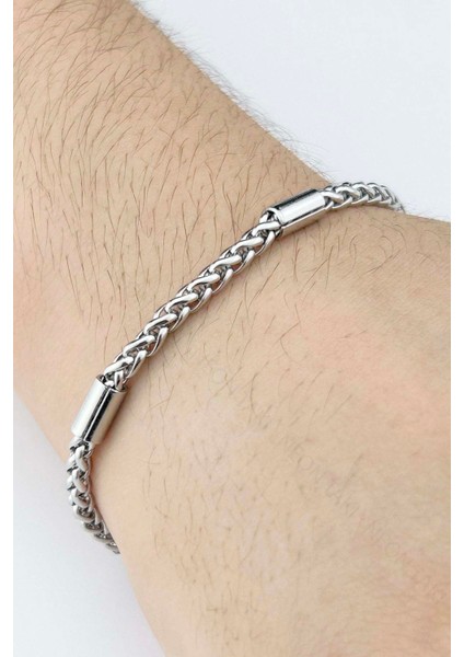 Erkek Zincir Bileklik 500, Gümüş Renk fırsatları