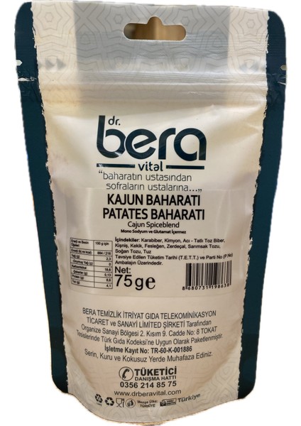 Kajun Baharatı (Patates Baharatı) 75 Gr fiyatları