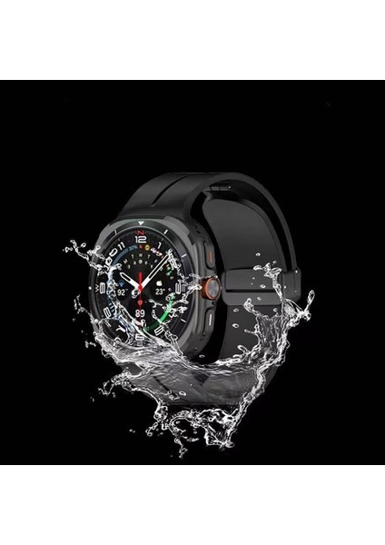 Samsung Galaxy Watch 8 40MM / 44MM / 46MM Classic Kordon - Manyetik Metal Tokalı Güçlü Esnek Silikon indirimleri
