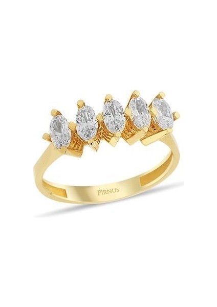 - Yüzük - 14 Ayar Altın - Gramı : 3.04