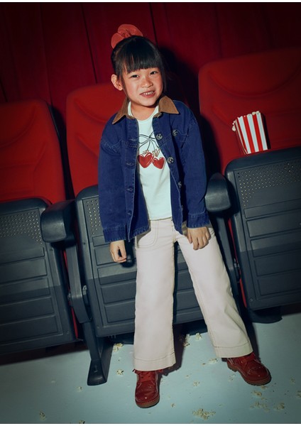 Unisex Çocuk Kot Gömlek 4135 modelleri