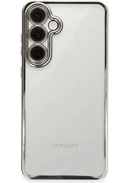 Bfs Samsung Galaxy S24 Fe Kılıf Razer Lensli Silikon - Gümüş
