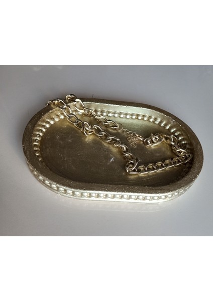 Dekoratif 3'lü Set Tepsi&vazo&lotus modelleri