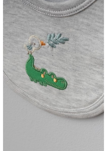 %100 Pamuk Sevimli Kuş ve Timsah Desenli Bebek 5 Parça Yenidoğan Hastane Çıkışı Zıbın Seti BBTF.GRM.20108 fırsatları