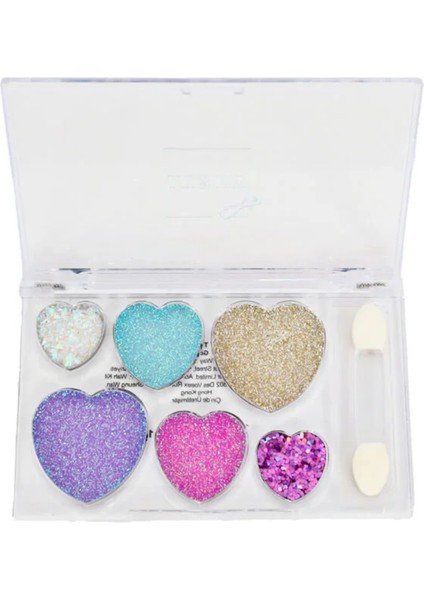 Oyuncak Lukky 6 Lı Kalp Şeklinde Simli Krem Göz Farı Seti fiyatları