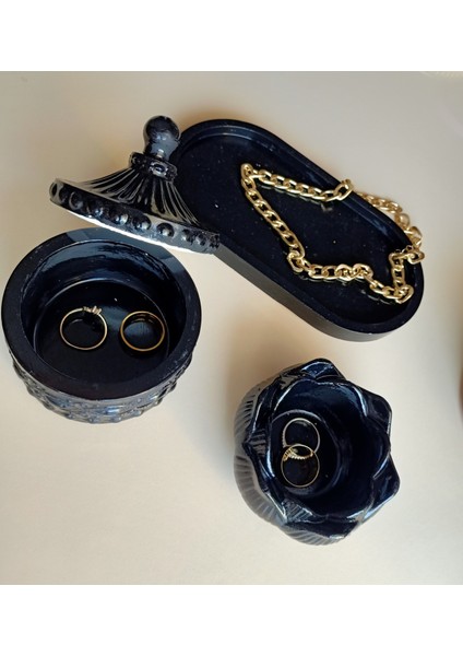 Takı Kutusu&dekoratif 3'lü Set