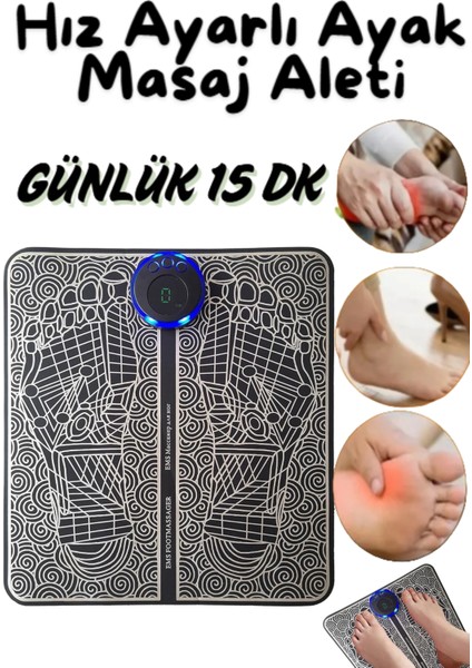 19 Kademe Hız Ayarlı Ayak Masaj Aleti Akupunktur Tam Otomatik Amg-10