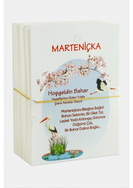 Resveq Marteniçka Bileklik Kartı-Beyaz fiyatları