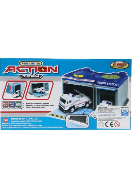 Express Wheels Metal Araçlı Çantalı Polis Seti modelleri