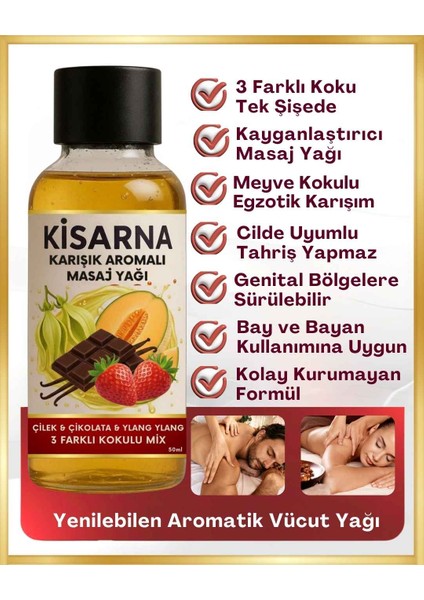 Aromaterapi Çilek Çikolata Ylang Karışık Esanslı Tropikal Vücut Gevşetici Masaj Yağı fiyatları