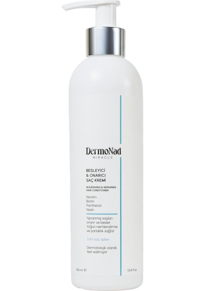 Nemlendirici & Onarıcı Saç Kremi Nad+ ,keratin,biotin,panthenol