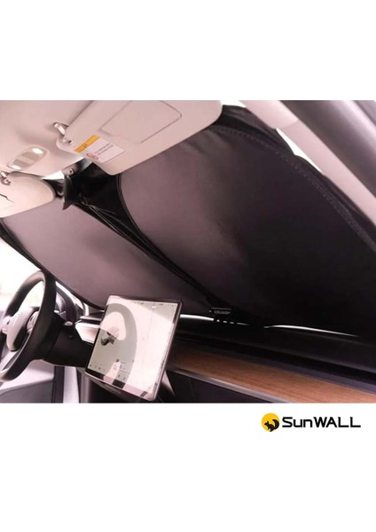 Tesla Model Y Için Tam Uyumlu Titanyum Gümüş Oto Güneşlik fiyatları