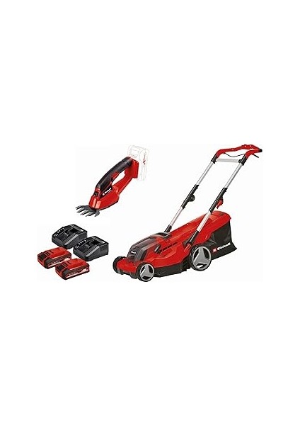 Ge-Cm 36/37 Li Akülü Çim Biçme Makinesi + Ge-Cg 18/1 Li Power X- Akülü Çit Budama (18V, 37 cm Kesme Genişliği, 2x 3,0 Ah Akü ve 2x Şarj Cihazı Dahildir) - 3413173