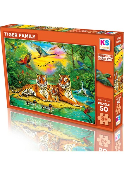 Tiger Family 50 Parça Puzzle