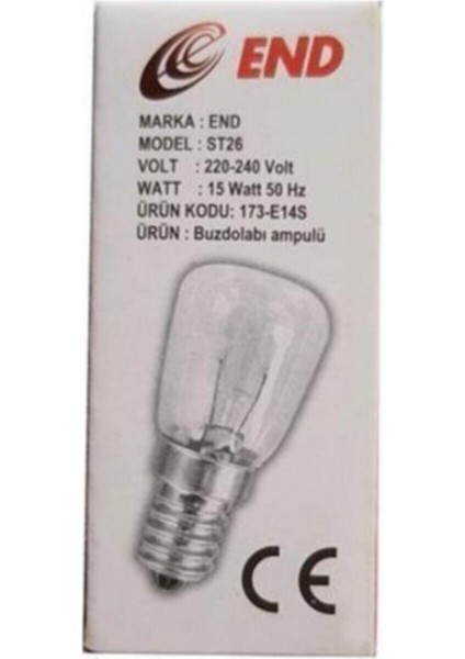 Buzdolabı / Tuz Lambası / Fırın / Dikiş Makinesi Ampulü / 15W Sarı Işık E14 Halogen Ampul 15 Watt Yo