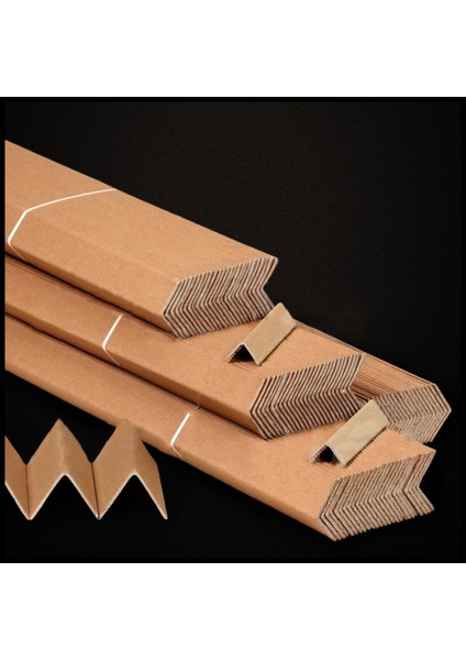 Karton Köşebent Palet Koruyucu Koli Köşe Koruyucu Kraft Köşe 60 cm 25 Adet 60 x 90