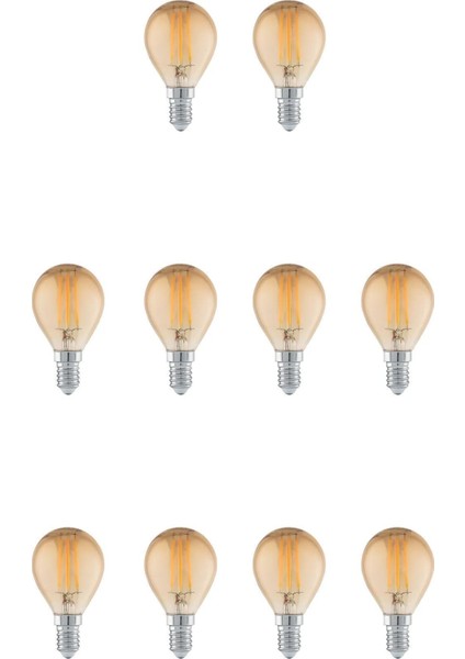 G45 Rustik LED Ampul 4W E14 Duy 2700K Amber Cam Dekoratif Vintage Aydınlatma Tekli Sarı Işık E14 Rus fırsatları