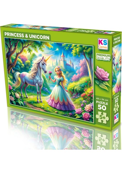 Princess&unicorn 50 Parça Puzzle