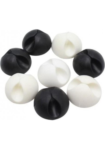 10 Adet Kablo Düzenleyici Duvar Fayans Cam Kablo Tutucu Yapışkanlı Klips Kablo Sabitleme 10 Adet Tr