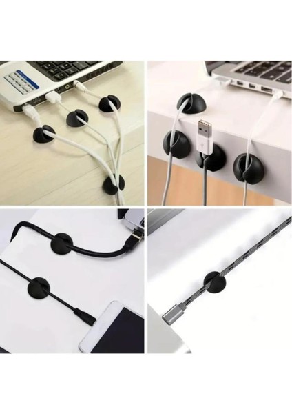 10 Adet Kablo Düzenleyici Duvar Fayans Cam Kablo Tutucu Yapışkanlı Klips Kablo Sabitleme 10 Adet Tr fırsatları