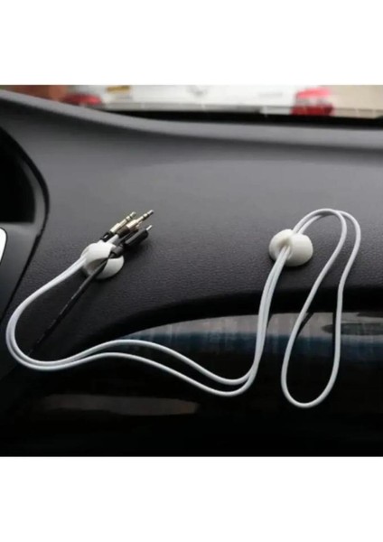 10 Adet Kablo Düzenleyici Duvar Fayans Cam Kablo Tutucu Yapışkanlı Klips Kablo Sabitleme 10 Adet Tr