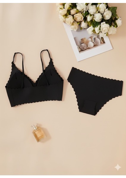 Kadın Dikişsiz Straplez Sütyen Külot Takımı Rahat Şık Esnek Iç Giyim Seti fiyatları