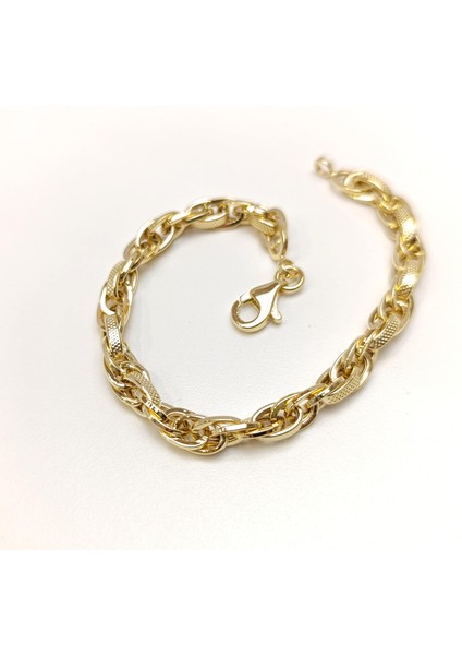 7mm Palamut Haloy Bileklik Künye 14 Ayar Altın HD VİDEOLU fırsatları