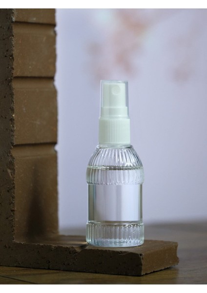 5 Adet 50 ml Sprey Başlıklı Est Likit Mürekkep - Dezenfektan - Kolonya Boş Şişesi 50 ml 5'li