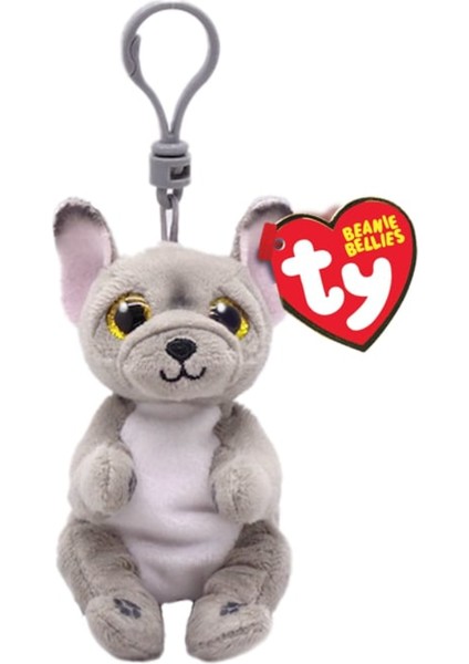 Beanie Bellies Peluş Gri Köpek Anahtarlık Wilfred