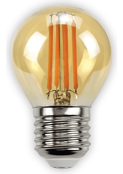 4W G45 Rustık Ampul AMBER/1800K- E27 Tekli Beyaz Işık E27 LED Ampul 350 Watt Yok A'dan G'ye F Tr Noa