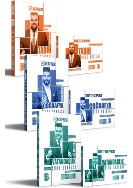 2026 Kpss Genel Kültür Ders Notları Tamamı Çözümlü Soru Bankası Seti 6'lı Set
