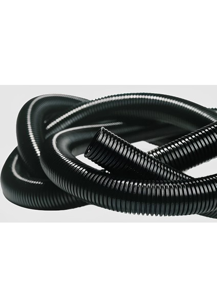 19MM Yarıksız Spiral Hortum Kablo Gizleme Izolasyon Borusu Esnek Siyah